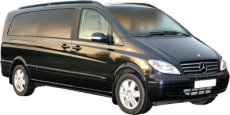 Tours of Luton and the UK. Chauffeur driven, top of the Range Mercedes Viano people carrier (MPV)